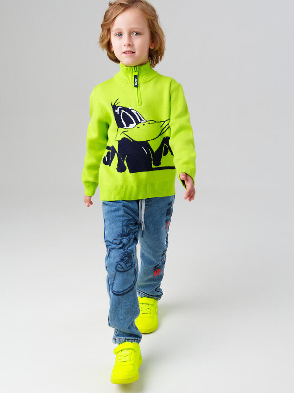 PLAYTODAY Свитер 570049 32532030 светло-зеленый,черный