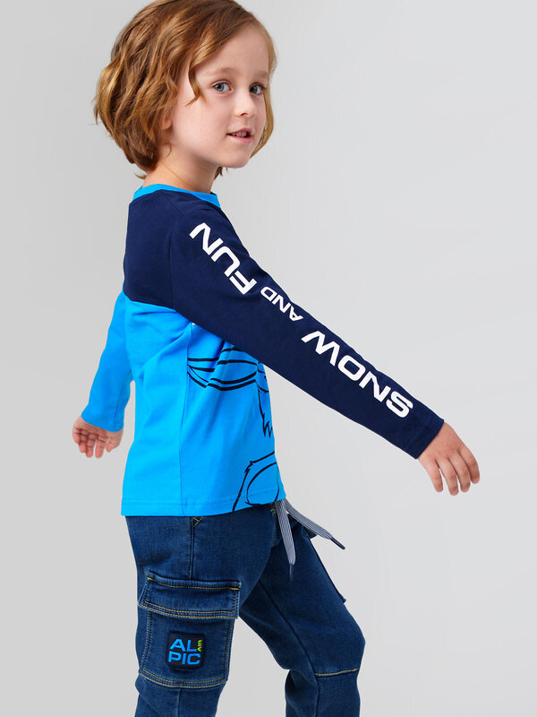 PLAYTODAY Фуфайка 570090 32512252 тёмно-синий,ярко-синий,белый