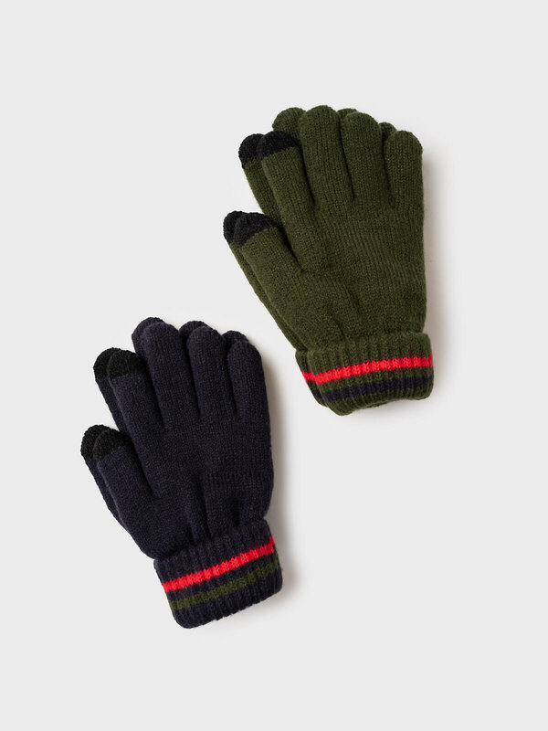 PLAYTODAY Перчатки 570194 32512207 тёмно-синий, хаки