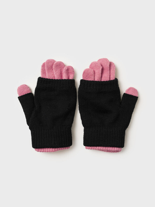 PLAYTODAY Митенки 570196 32542007 черный,розовый
