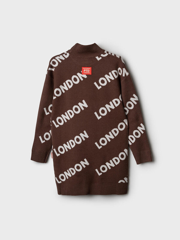 PLAYTODAY Платье 570210 32521471 коричневый,белый