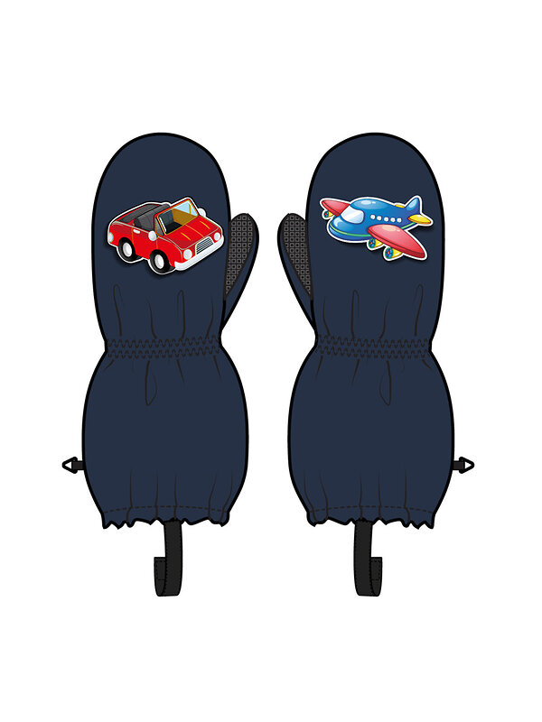 PLAYTODAY Варежки 570214 32513013 тёмно-синий,черный