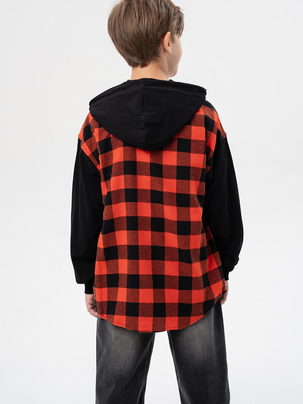 PLAYTODAY Рубашка 570220 32511241 черный,красный