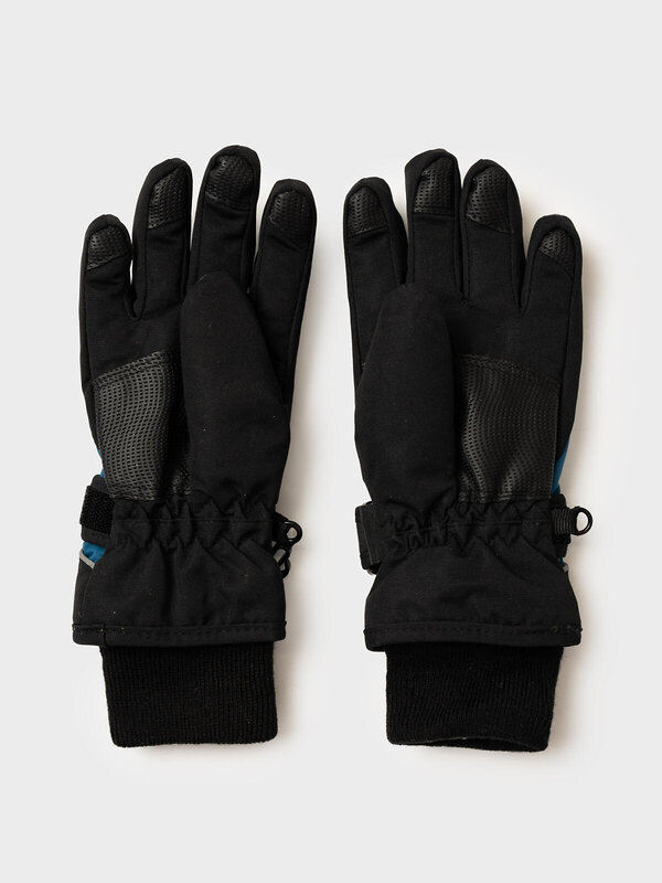 PLAYTODAY Перчатки 570222 32511464 черный,тёмно-синий,светоотражающий