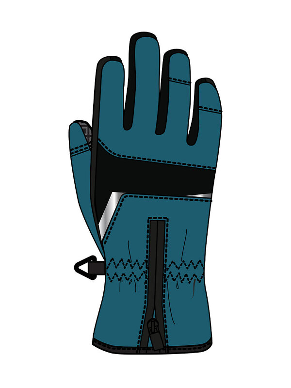 PLAYTODAY Перчатки 570234 32512142 бирюзовый,черный