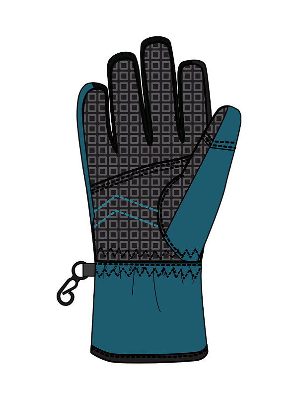 PLAYTODAY Перчатки 570234 32512142 бирюзовый,черный