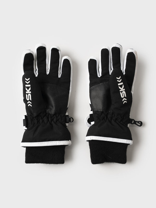 PLAYTODAY Перчатки 570240 32521046 черный,белый,светоотражающий