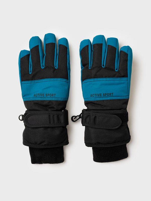 PLAYTODAY Перчатки 570244 32511067 черный,бирюзовый
