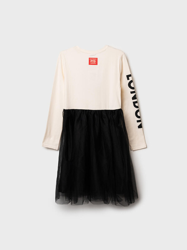 PLAYTODAY Платье 570252 32521468 молочный,черный