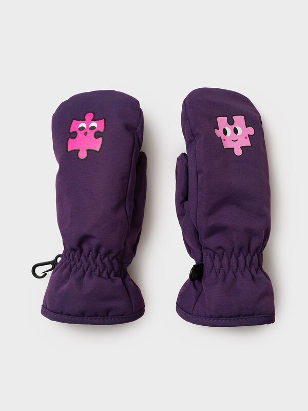 PLAYTODAY Варежки 570275 32522035 черный,малиновый