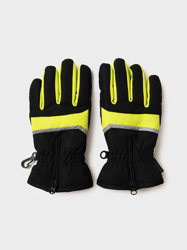 PLAYTODAY Перчатки 570276 32512141 черный,светло-зеленый