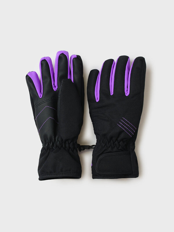 PLAYTODAY Перчатки 570280 32521047 черный,сиреневый