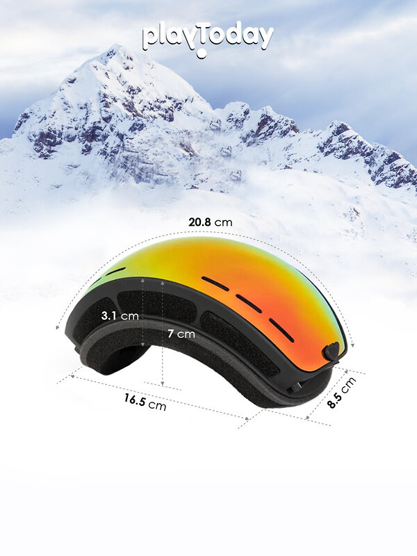 PLAYTODAY Маска горнолыжная 570318 32321529 розовый