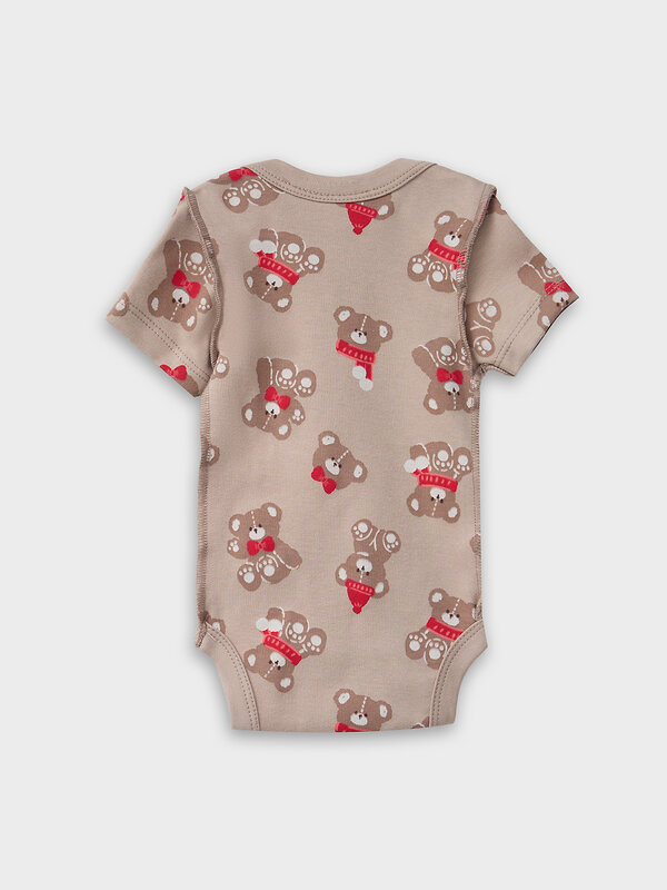 MARK FORMELLE Боди детское 570329 13015-1-2 НГ мишутки на бежевом +изумруд