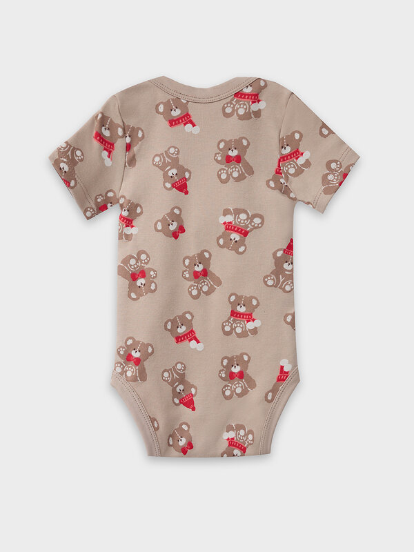 MARK FORMELLE Боди детское 570330 13015-2 НГ мишутки на бежевом +изумруд