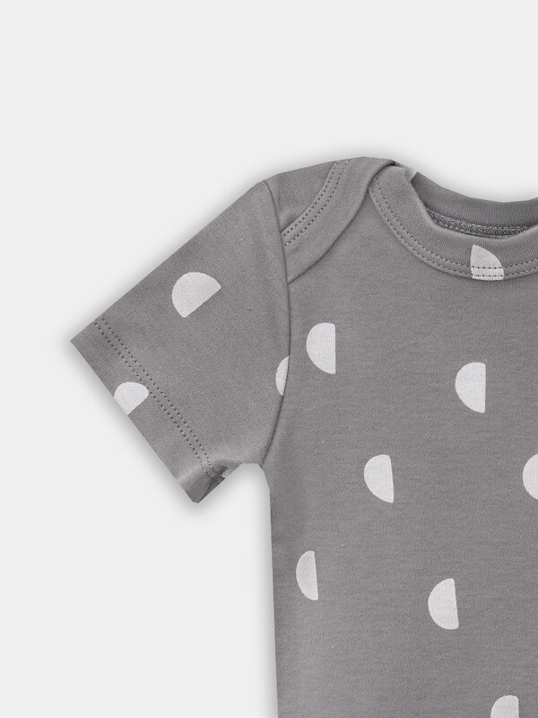 MARK FORMELLE Боди детское 570331 13015-2 тигрята на пудре +дольки на сером