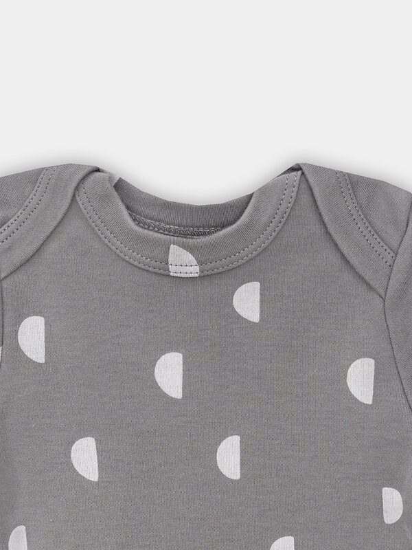 MARK FORMELLE Боди детское 570331 13015-2 тигрята на пудре +дольки на сером