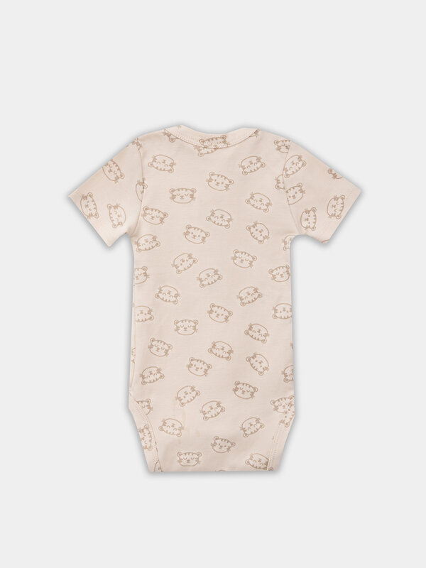 MARK FORMELLE Боди детское 570331 13015-2 тигрята на пудре +дольки на сером