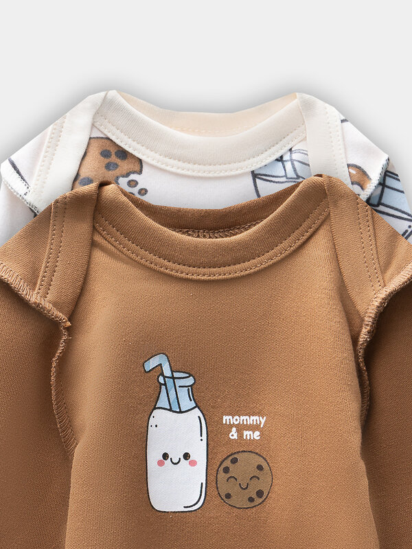 MARK FORMELLE Боди детское 570333 13016-1-2 печеньки/молочко на молочном +песочный