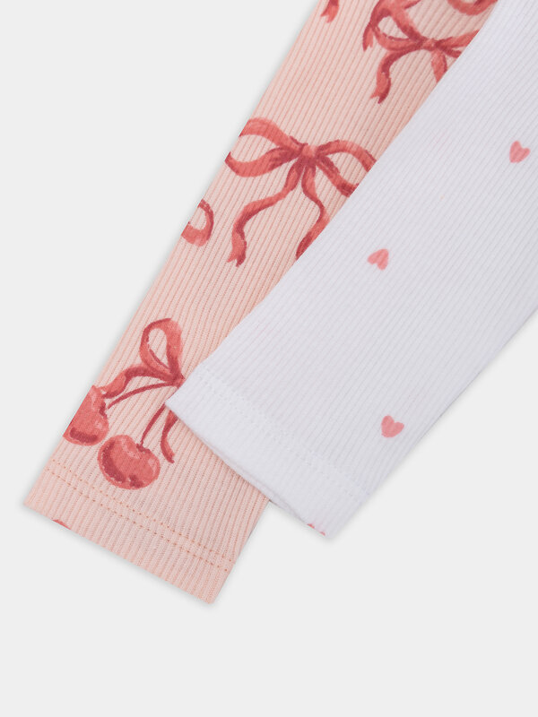 MARK FORMELLE Боди детское 570335 13017-2 сердечки на белоснежном +бантики на персике