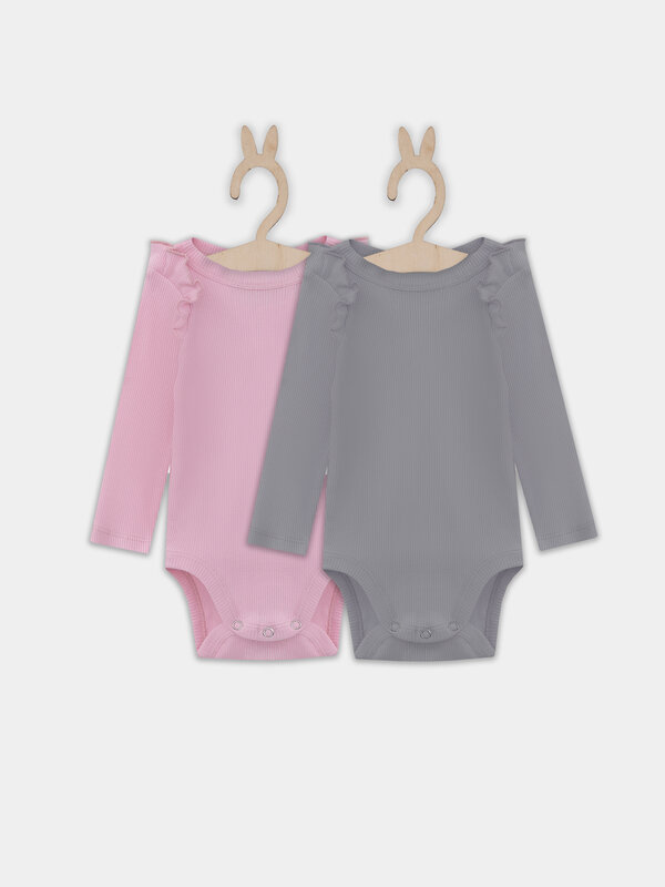 MARK FORMELLE Боди детское 570337 13017-2 розовый +серый