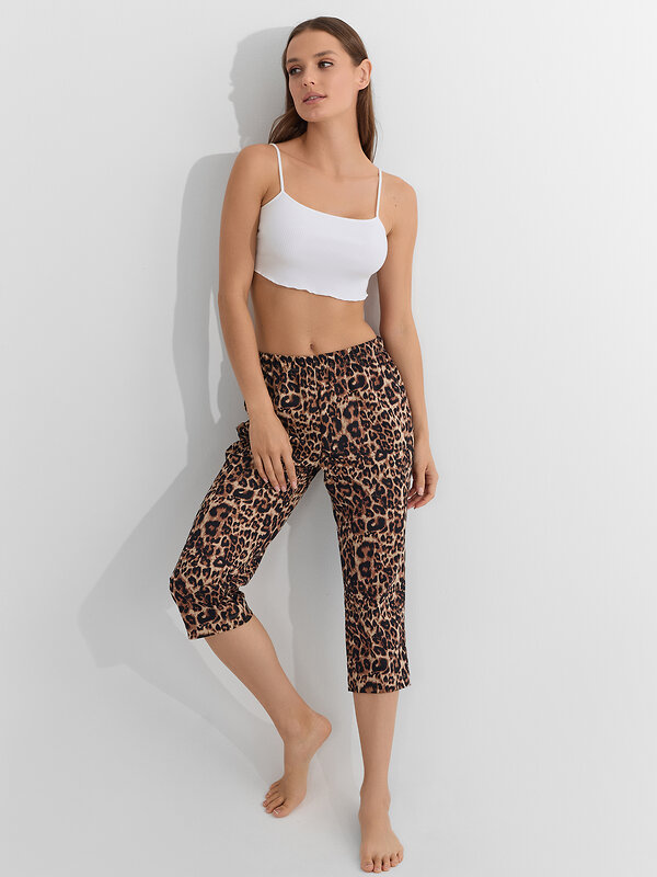 MARK FORMELLE Бриджи 570340 522241 леопард на песочном