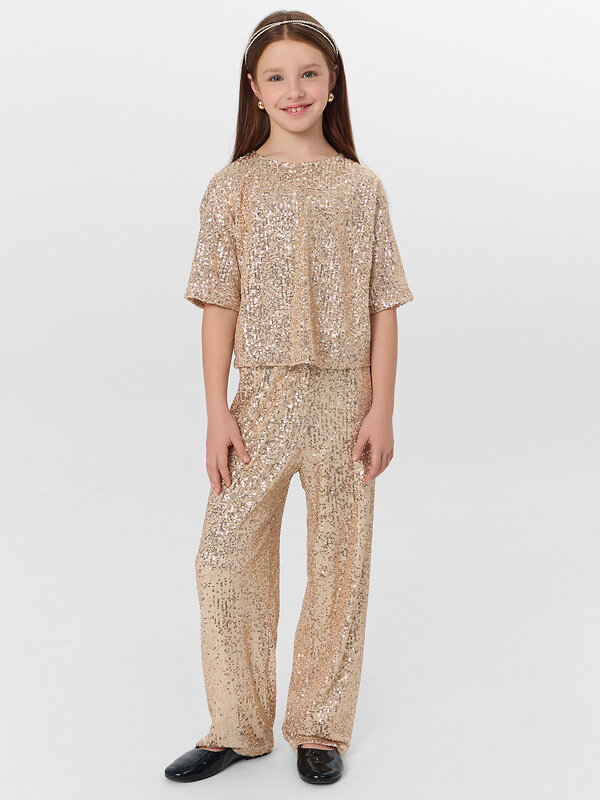 MARK FORMELLE Брюки 570342 187831 золотистые пайетки