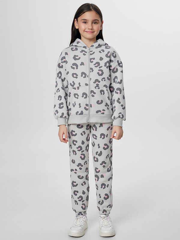 MARK FORMELLE Брюки 570347 187834 леопард на св.сером