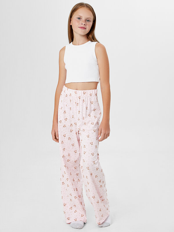 MARK FORMELLE Брюки 570353 587001 мишки с цветами на розовом