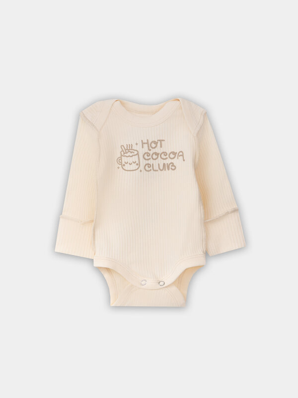 MARK FORMELLE Боди детское 570357 13018-1-2 сливочное масло +дымчатая сосна +печать