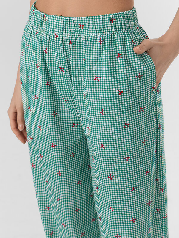 MARK FORMELLE Брюки 570381 532524-1 зеленая клетка виши