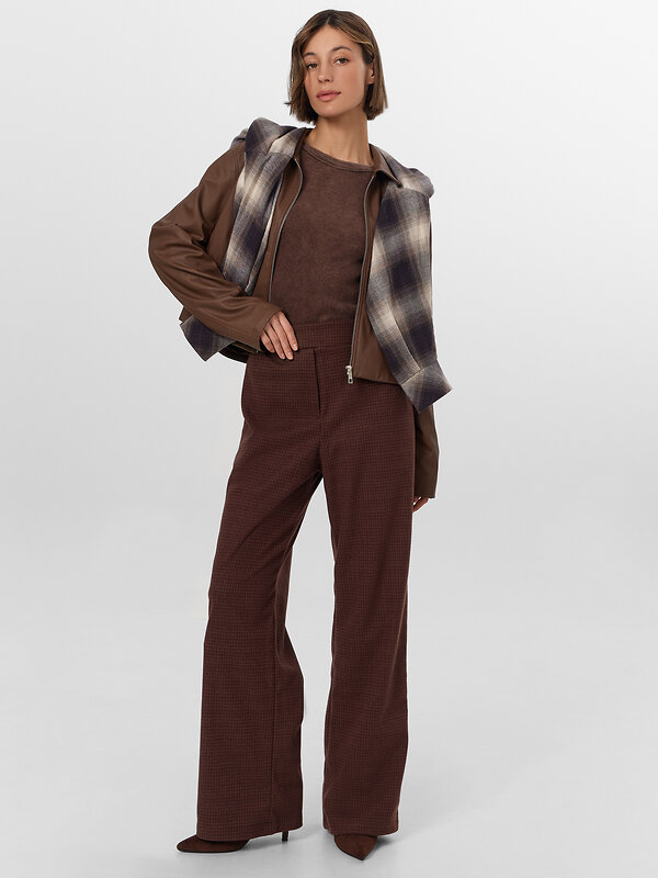 MARK FORMELLE Брюки 570386 182535-1 шоколадная клетка