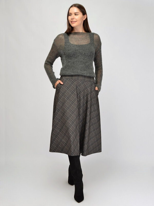 VISERDI Юбка 570400 1960-срк 9451235 серый