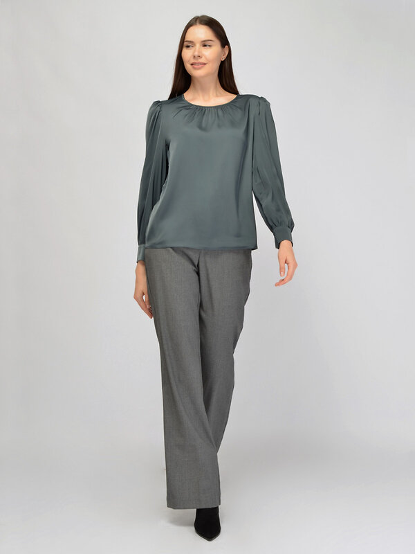 VISERDI Блузка 570404 10445-тзл 1451165 серо-зеленый