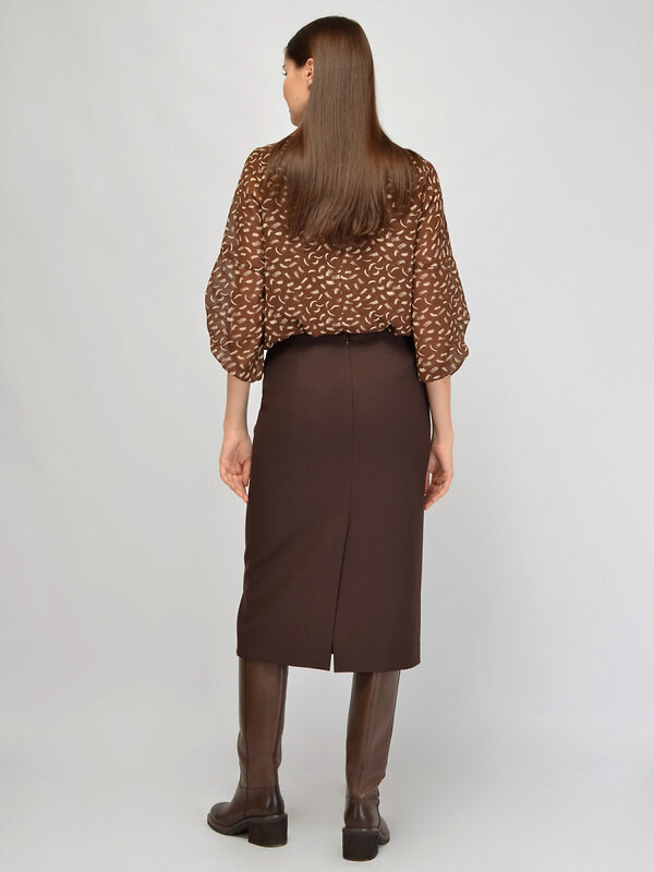 VISERDI Юбка 570422 10440-ткр 9451350 коричневый