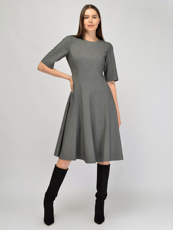 VISERDI Платье 570424 10448-сер 4451610 серый