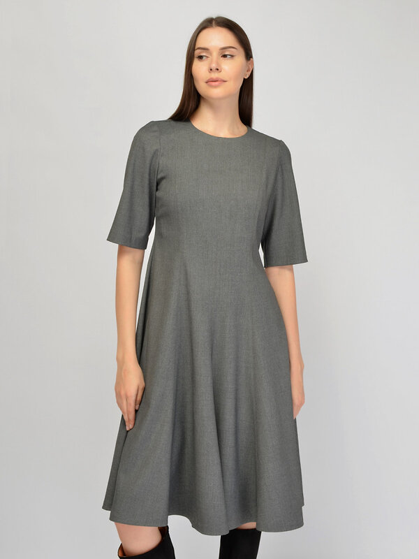 VISERDI Платье 570424 10448-сер 4451610 серый