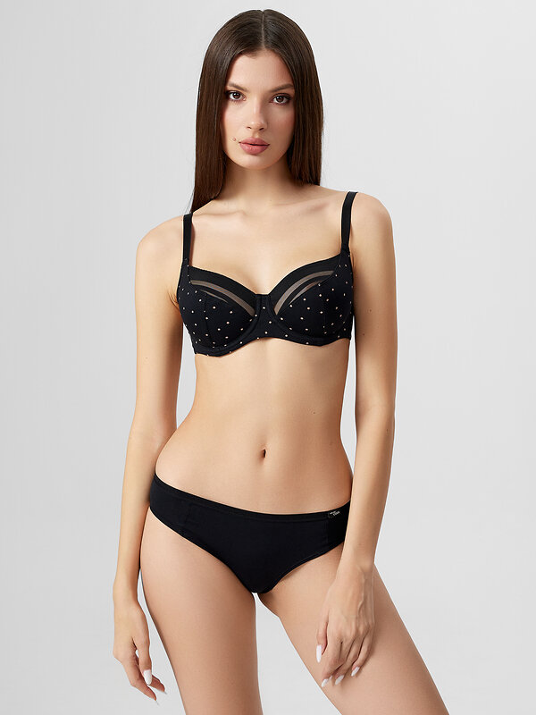 MARK FORMELLE Бюстгальтер 570466 512396 горошек на черном
