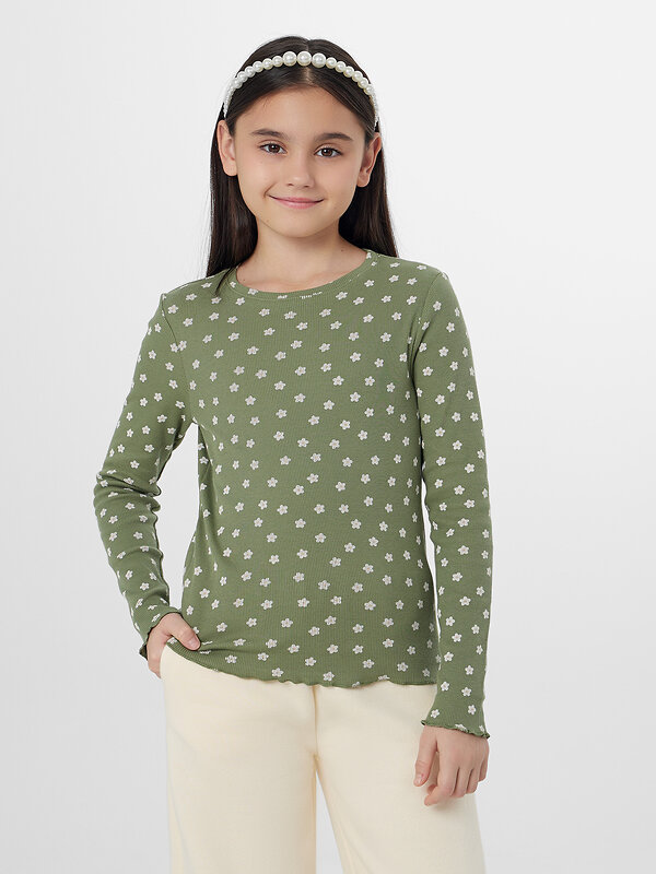 MARK FORMELLE Джемпер 570563 127885 ромашки на зеленом