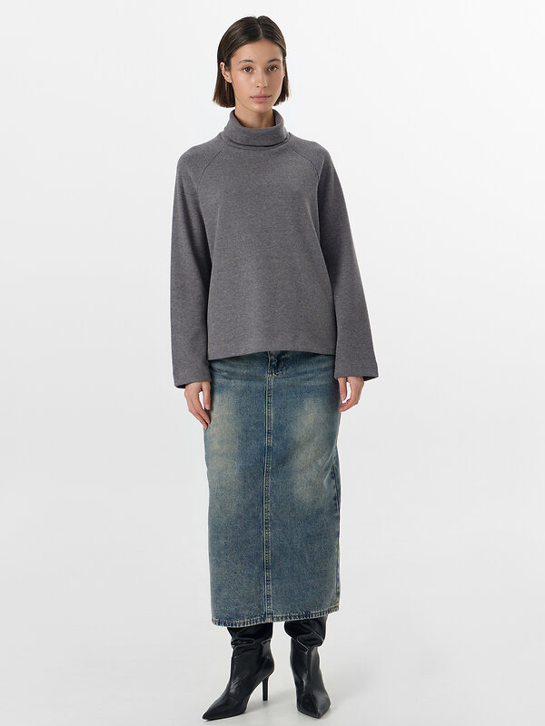 MARK FORMELLE Джемпер 570586 122531 серый меланж