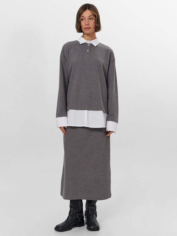 MARK FORMELLE Джемпер 570587 122816 серый меланж