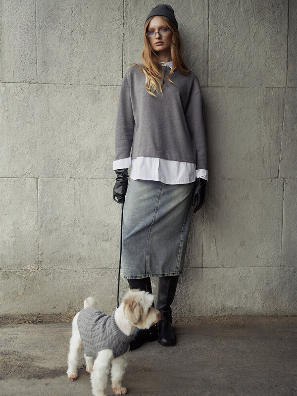 MARK FORMELLE Джемпер 570587 122816 серый меланж