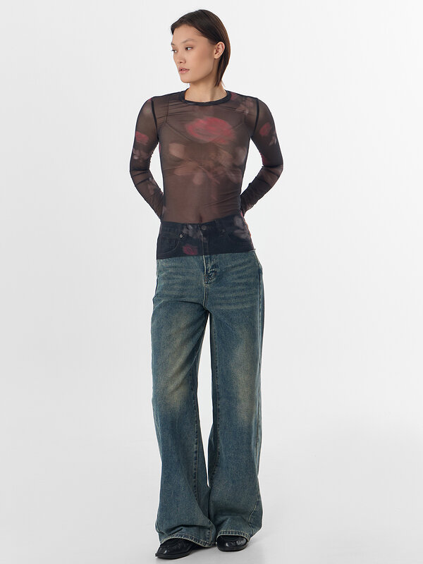 MARK FORMELLE Джемпер 570592 122898 розы на черном