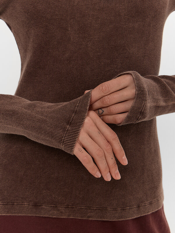 MARK FORMELLE Джемпер 570594 122986 ACID WASH коричневый