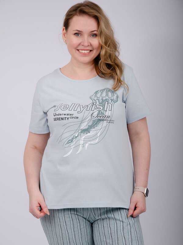 Malina Пижама 570597 3168 эвкалипт/светло-голубой