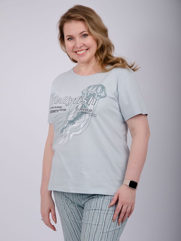 Malina Пижама 570598 3168б эвкалипт/светло-голубой