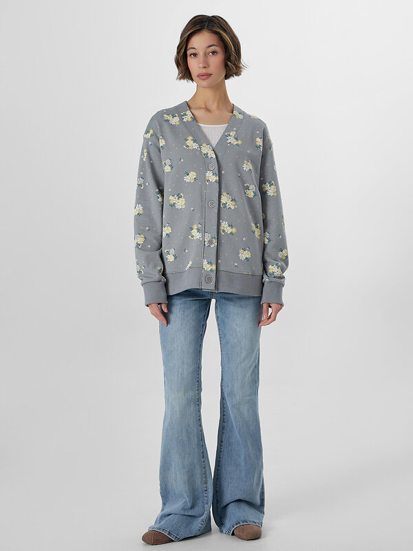 MARK FORMELLE Кардиган 570703 172114 цветы на сером