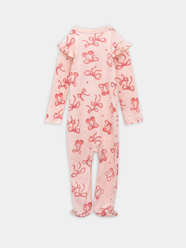 MARK FORMELLE Комбинезон 570715 14007-2 сердечки на белоснежном +бантики на персике