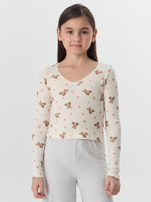 MARK FORMELLE Комплект 570731 567758 мишки с цветами на молоке +серый меланж 4306-А