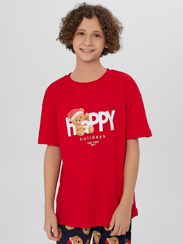 MARK FORMELLE Комплект 570767 563337 красный +праздничные медвежата на синем